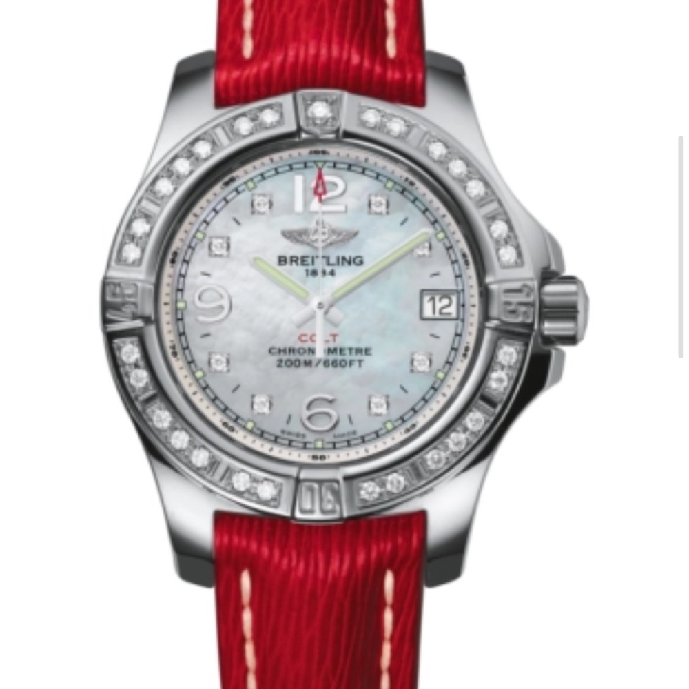 Breitling 36mm Colt Ladies Watch Diamonds